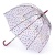 Зонт женский трость Lulu Guinness (Конфетти губ) Fulton