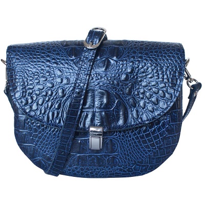 Кожаная женская сумка Amendola blue Carlo Gattini