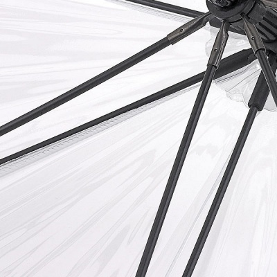 Зонт женский трость (ЧерныйБелый) Fulton