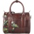 Женская сумка-саквояж с росписью, коньяк Alexander TS