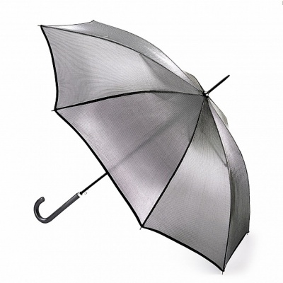 Зонт женский трость серебристыый Fulton