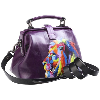 Женская сумка с росписью, фиолетовая Alexander TS