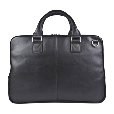 Кожаная мужская сумка Santona black Carlo Gattini