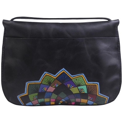 Женская сумка-клатч с росписью, черная Alexander TS