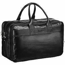 Дорожная сумка с портпледом Lancaster (Ланкастер) black Brialdi