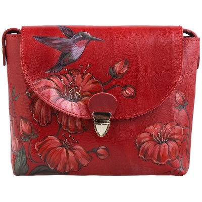 Женская сумка-клатч с росписью, красная Alexander TS