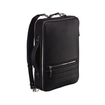 Кожаный рюкзак-трансформер Bering (Беринг) black Brialdi