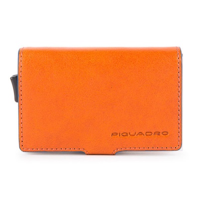 Чехол для кредитных карт, оранжевый Piquadro