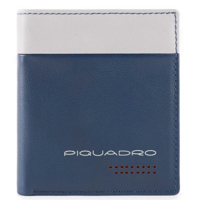 Чехол для кредитных карт, синий Piquadro