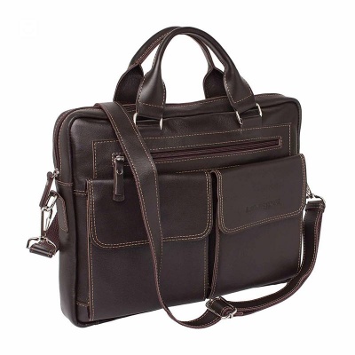 Деловая сумка Holford Brown, коричневая Lakestone
