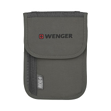 Кошелёк для документов Wenger на шею, серый