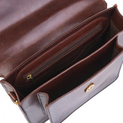Женская сумка-портфель, коньяк Alexander TS