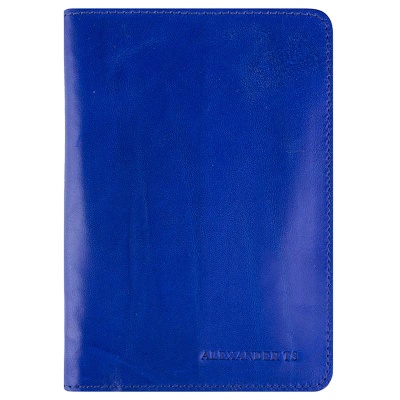 Обложка для паспорта, синяя Alexander TS