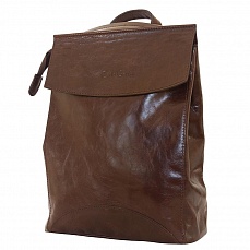 Женская сумка-рюкзак, темно-коричневая Carlo Gattini