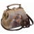 Женская сумка-саквояж с росписью, бежевая Alexander TS
