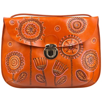 Женская сумка-клатч с росписью, оранжевая Alexander TS