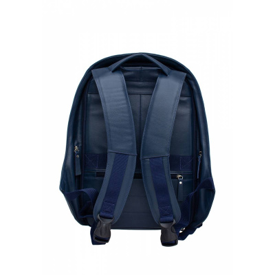 Мужской кожаный рюкзак для ноутбука Blandford Dark Blue Lakestone