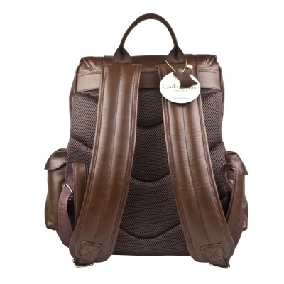 Кожаный рюкзак Montalbano Premium brown Carlo Gattini