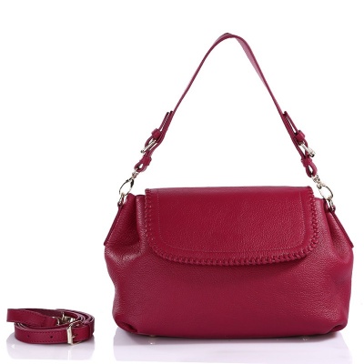 Женская сумка, темно-розовая. Натуральная кожа Pola