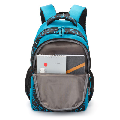 Рюкзак TORBER CLASS X, голубой с орнаментом