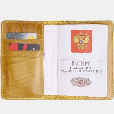 Обложка для паспорта, желтая Alexander TS